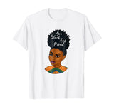 Yes Black and Proud | Black History Art Natural T-shirt