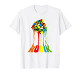 funny melting Rubik Cube Math T Shirt T-Shirt