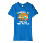 Camping with my Dog Camper Fishing Hunting Campfire Premium T-Shirt