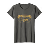 Funny Bourbon Cigar Lover Smoking Gift T-Shirt Men Grandpa