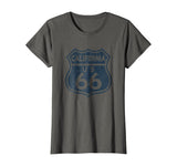 California Historic Route 66 Retro Distressed Graphic Shirt