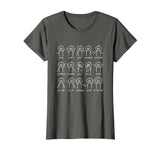 Algebra Dance Funny Graph Figures Math Equation T-shirt