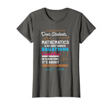 T-Shirt For Math Teacher. Gift Ideas For Parents From Son.