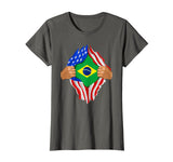 Brazilian Blood Inside Me T-Shirt | Brazil Flag Gift