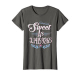 Pi Day Shirt Sweet As Pi Math Gift Kids Womens Mens Grunge