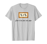 "This is not a pipe" - R Data Science / Art History T-shirt