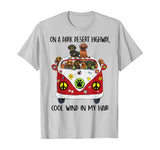 On A Dark Desert Highway Cool Wind in My Hair Dachshund Tee