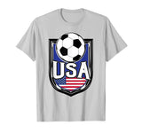 USA Soccer Ball T-Shirt | American Flag Football Tee