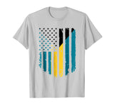 Vintage Bahamian American Flag T-shirt Bahamas America