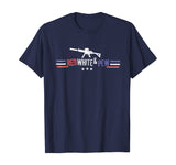 Red White And Pew Funny Gift Guns T-Shirt