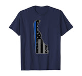 Delaware State Police Shirt Thin Blue Line Flag Shirt