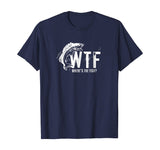 WTF Where's The Fish Men's Funny Fishing T-Shirt