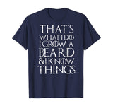 Funny beard T Shirt Cool I grow facial hair man men gift tee