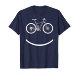 Bike Smiley Face Funny MTB Cycling Gift design T-Shirt