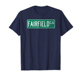 Retro Style Fairfield CA Street Sign T-Shirt