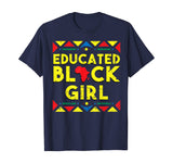 Black History Shirt Educated Black Girl African Colors Gift