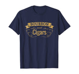 Funny Bourbon Cigar Lover Smoking Gift T-Shirt Men Grandpa