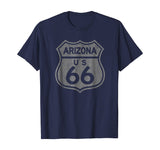 Arizona Historic Route 66 Retro Distressed Graphic T-Shirt