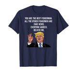 Trump Fisherman Funny Fisher Hook Gifts Shirt