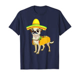 Funny Mexican Chihuahua Taco Cinco de Mayo Fiesta Dog Tshirt