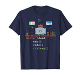 Computer Science Python Programmer Eat Code Sleep T-Shirt