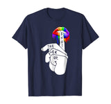 Funny LGBT Shirt-Rainbow Color Pride Lips T-Shirt