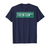Retro Style Trenton NJ Street Sign T-Shirt