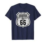 Albuquerque New Mexico Historic Route 66 Distressed T Shirt