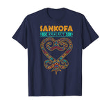 Sankofa African Heart Symbol for Black History Month T-Shirt
