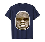 Olmec Statue Shirt - Hidden History Clothing - Good Colors !