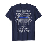 Thin Blue Line - Family Crest T-Shirt