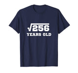 Square Root 256 T-Shirt | Happy 16th Birthday for Age 16 Six