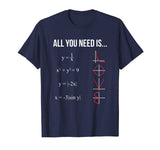 All You Need Is Love Math Equation Funny T Shirt