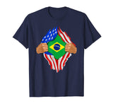 Brazilian Blood Inside Me T-Shirt | Brazil Flag Gift