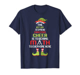 Funny Math Teacher Christmas - Elf Christmas Cheer T-Shirt