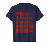 Pi Digits Science Geek Funny Nerd Math Symbol Lover T-Shirt