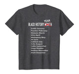 Black History Year T Shirt African American Pride Month Gift