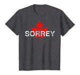 Sorrey Sorry Canadian Funny Apology Red Maple Leaf T-Shirt