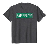 Retro Style Fairfield CA Street Sign T-Shirt