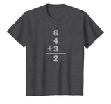 6 + 4 + 3 = 2 Baseball Math T-Shirt for Men, Women, Youth
