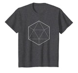 Simple Icosahedron Sacred Geometry Math T-Shirt