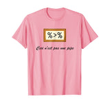 "This is not a pipe" - R Data Science / Art History T-shirt