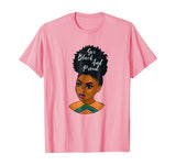 Yes Black and Proud | Black History Art Natural T-shirt