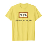 "This is not a pipe" - R Data Science / Art History T-shirt