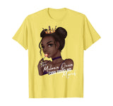 This Melanin Queen Was Born In March Birthday Black History T-Shirt