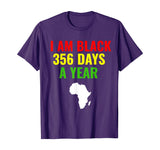 Black 365 Days A Year Black History Month Gift African Mens T-Shirt