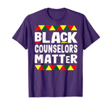 Black Counselors Matter Black History Month Africa Pride T-Shirt