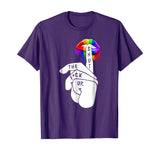 Funny LGBT Shirt-Rainbow Color Pride Lips T-Shirt