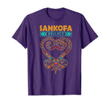 Sankofa African Heart Symbol for Black History Month T-Shirt