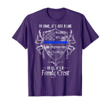 Thin Blue Line - Family Crest T-Shirt